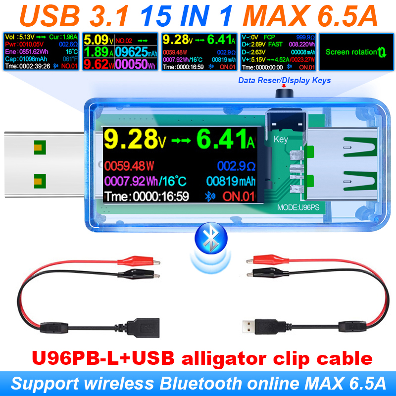 Usb Ammeter Tester - 15 в 1 USB 3.1 тестер