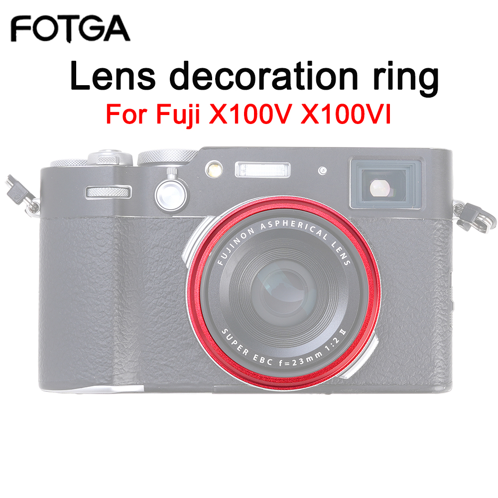 Fujifilm Camera X100Vi - Декоративное кольцо для объектива FOTGA для