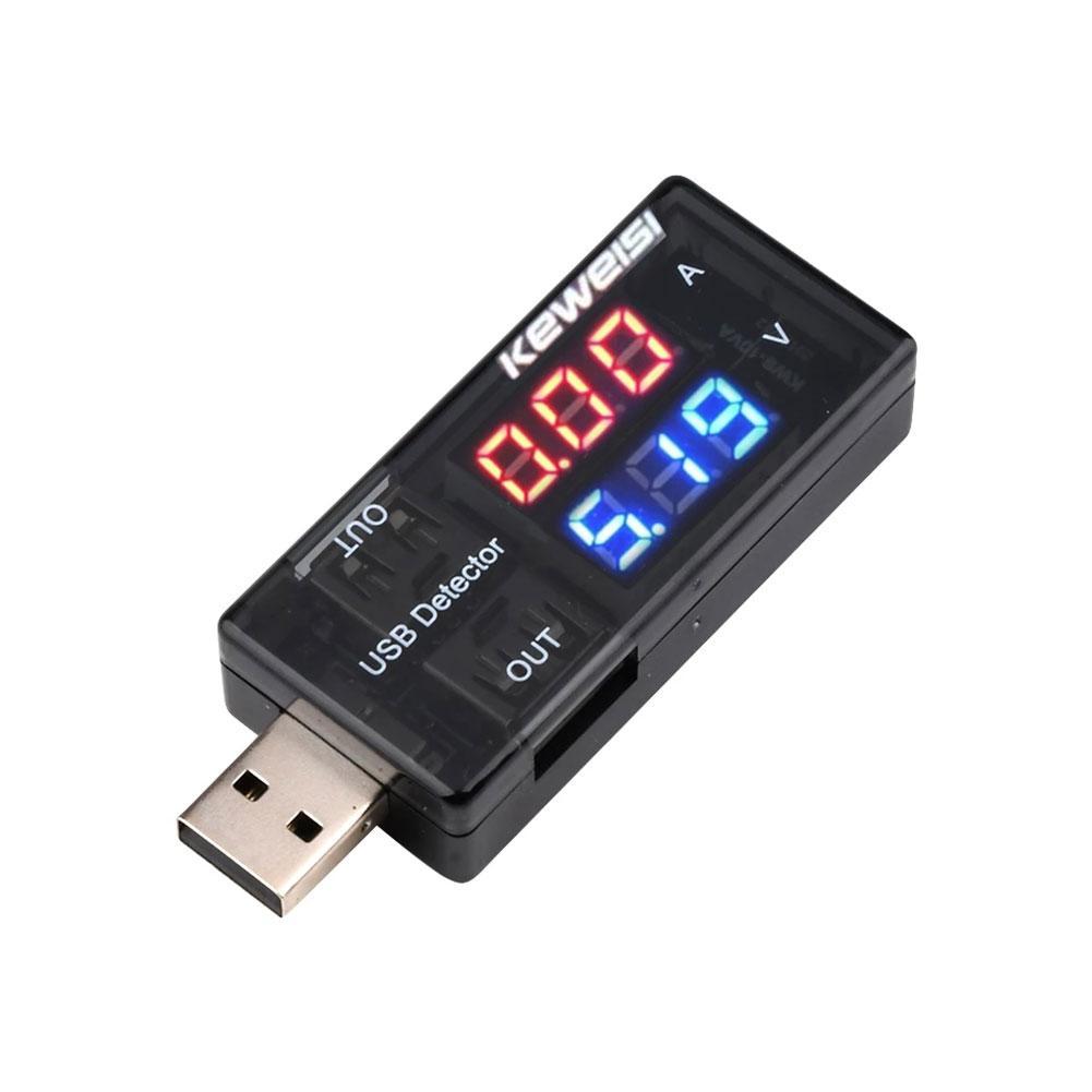 Usb Ammeter Tester - Двойной цифровой USB ток, напряжение 3-9