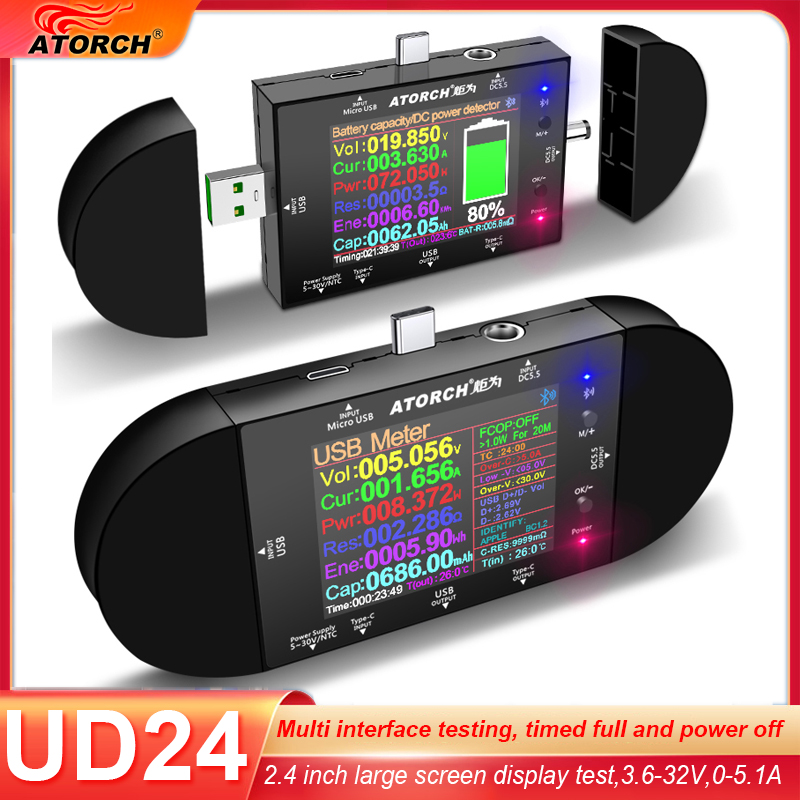 Цифровой USB-тестер UD24 2.4 д – обзор и цена Usb Ammeter Tester