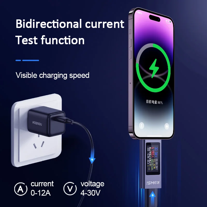 KWS-2302C USB-тестер типа C, м – обзор и цена Usb Ammeter Tester
