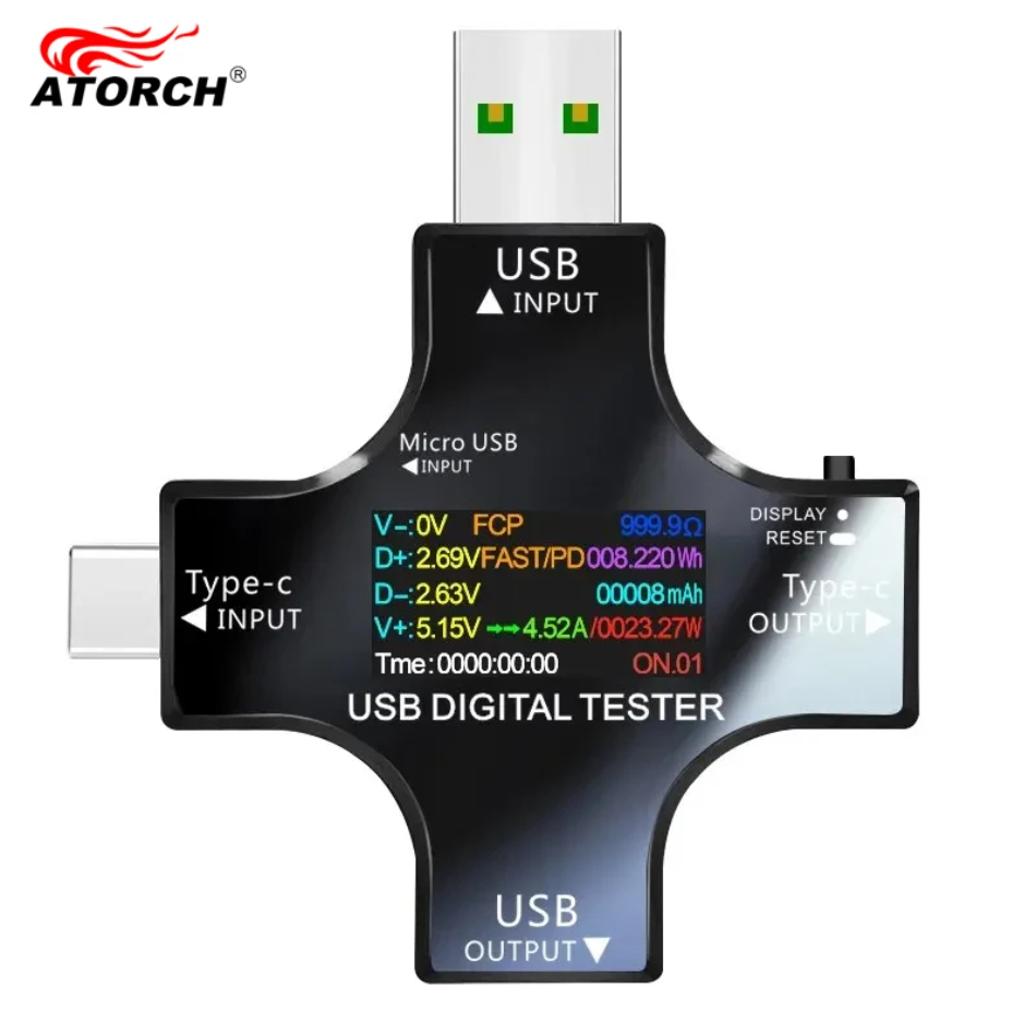USB-тестер DC Type-C PD Цифров – обзор и цена Usb Ammeter Tester