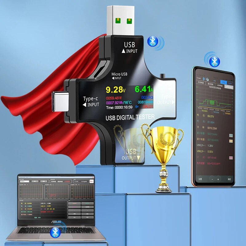 USB-тестер DC Type-C PD Цифров – обзор и цена Usb Ammeter Tester