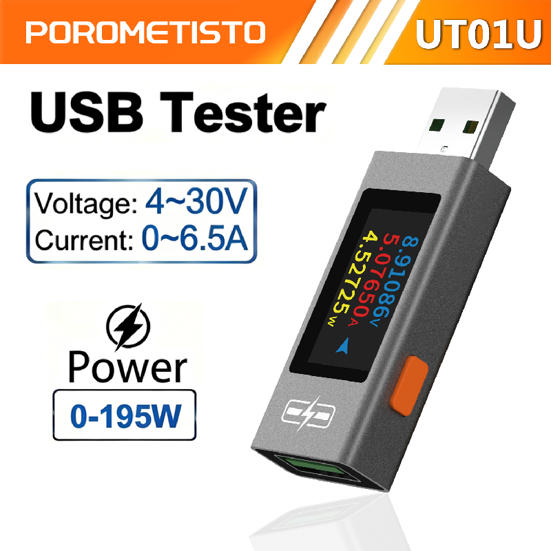 POROMETISTO UT01U USB-тестер А – обзор и цена Usb Ammeter Tester