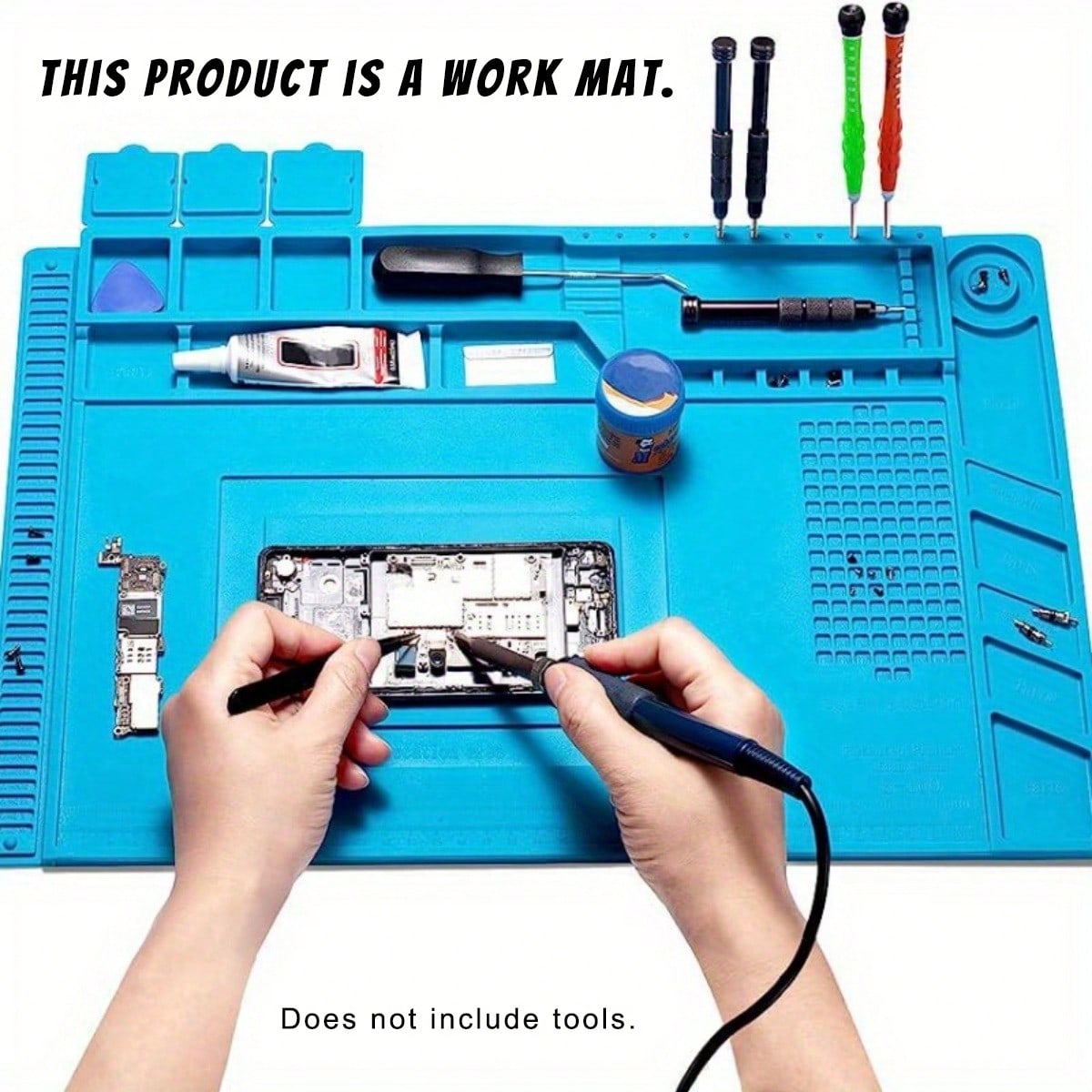 Термостойкая силиконовая подкл – обзор и цена Electronics Repair Workbench