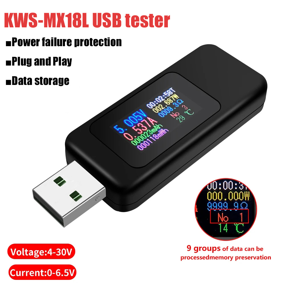 10 в 1 USB-тестер, цифровой во – обзор и цена Usb Ammeter Tester