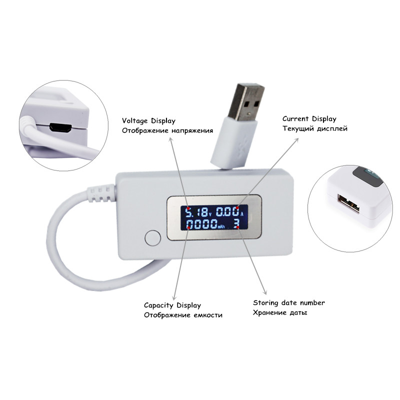 ЖК-экран, мини-креативный теле – обзор и цена Usb Ammeter Tester