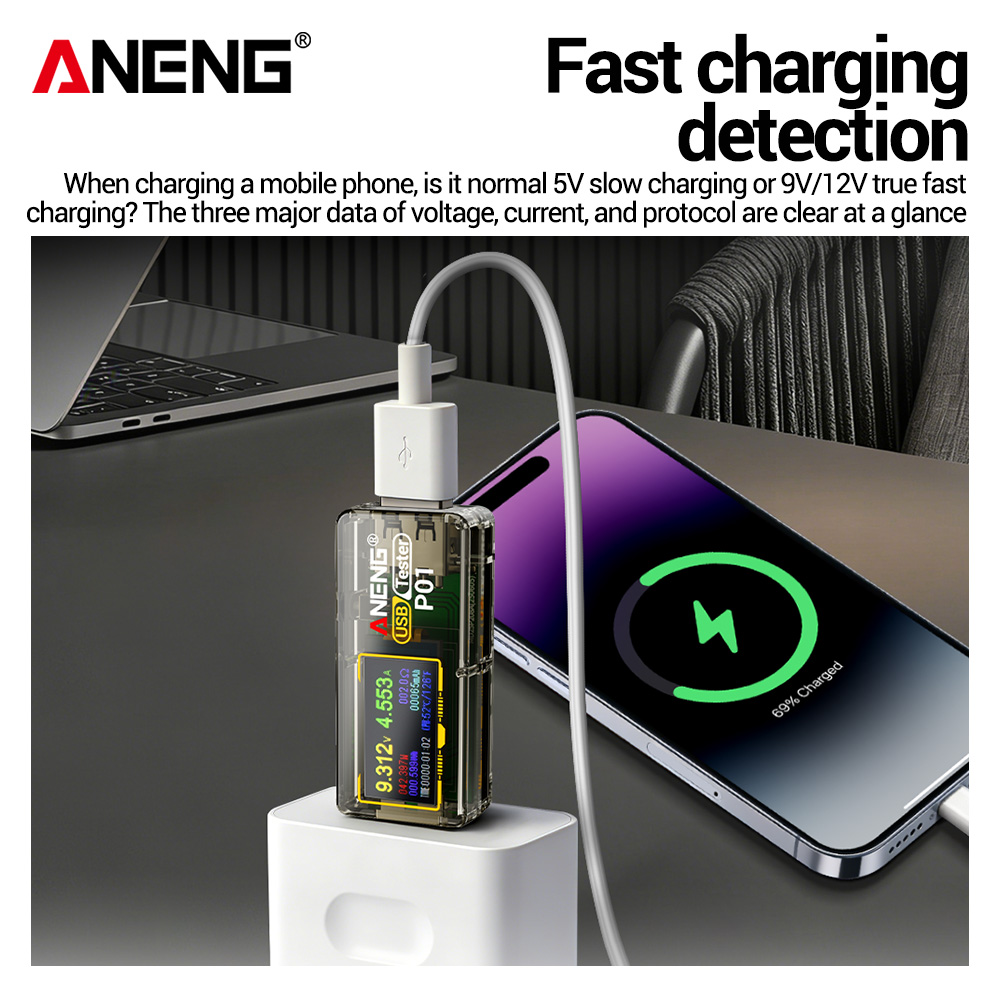 ANENG P01 USB-тестер, вольтмет – обзор и цена Usb Ammeter Tester